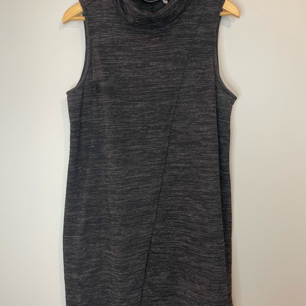 Joe B by Joe Benbasset size XL cowl neck cross front sleeveless knit grey dress